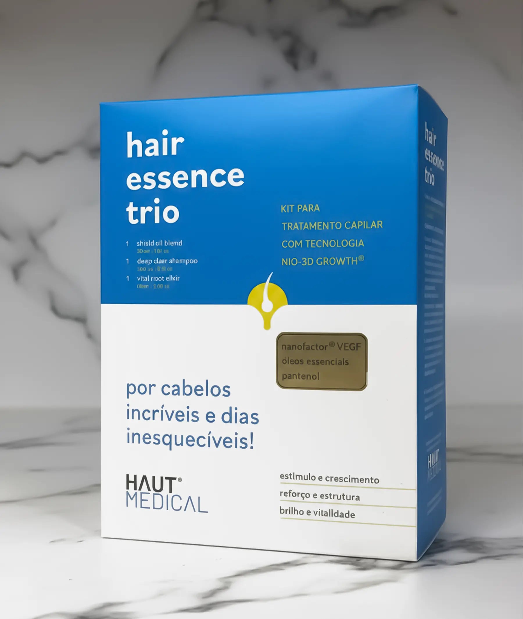 Kit Hair Essence Trio Tratamento Capilar Haut Medical