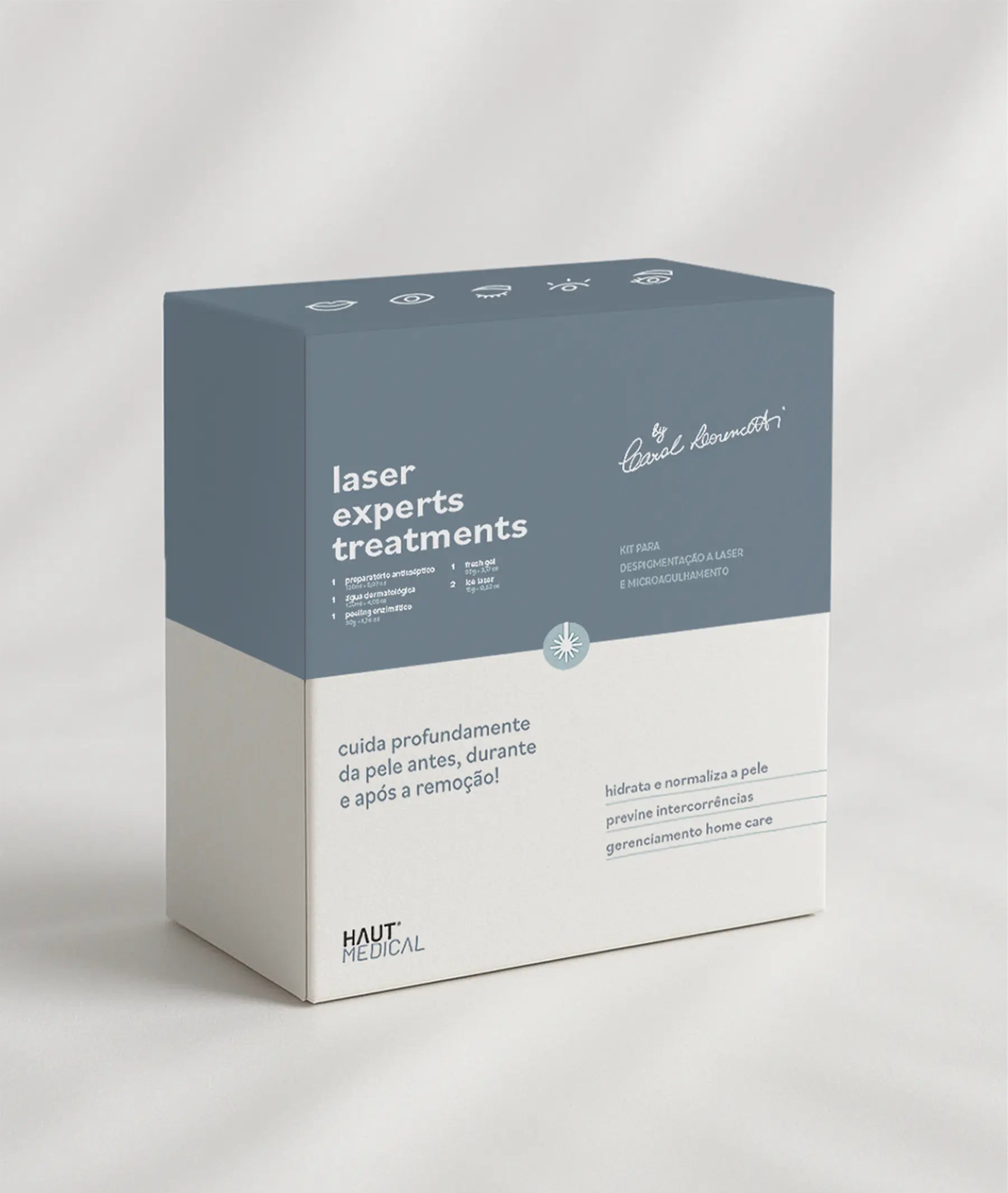 Kit Laser by Carol Lorencetti Remoção Despigmentação Haut Medical