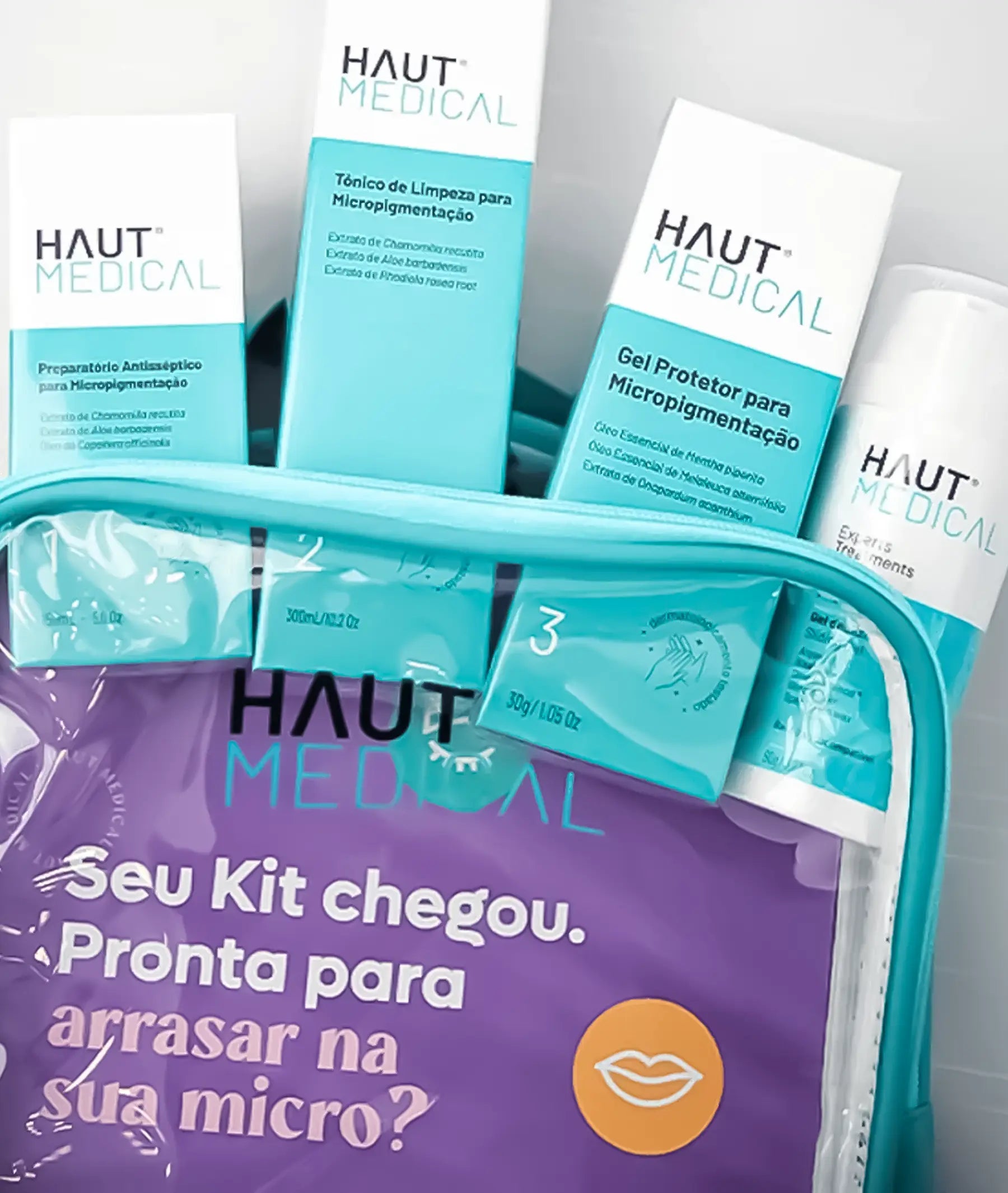 Kit Micropigmentação Profissional 4 Passos Haut Medical